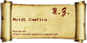 Moldt Zamfira névjegykártya